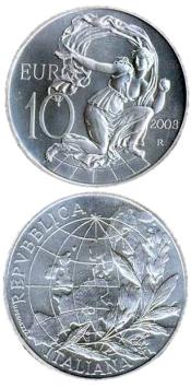 Europa van het Volk 5 en 10 euro Italië 2003 Proof